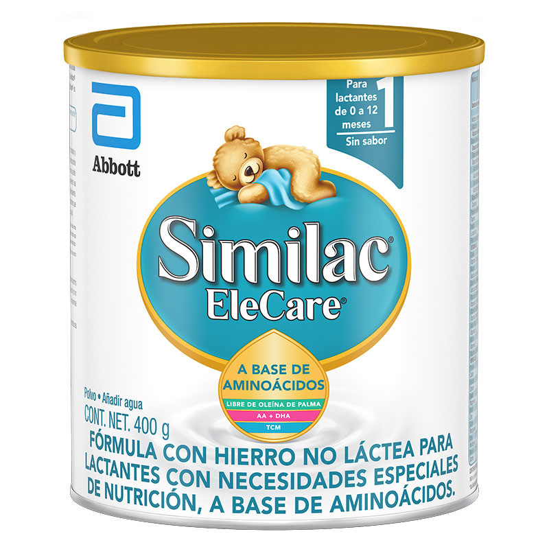 Elecare Formula Infantil con Hierro para Lactantes a Base de Aminoacidos - 400g