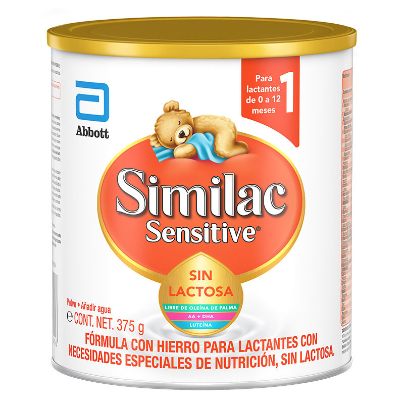 Similac Sensitive - Formula Infantil Para Bebes Intolerantes a la Lactosa de 0 a 12 Meses - 375g