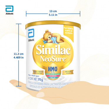 Similac Neosure - Formula Infantil Para Bebes Prematuros y/o con Bajo Peso - 0 a 12 Meses - 370g