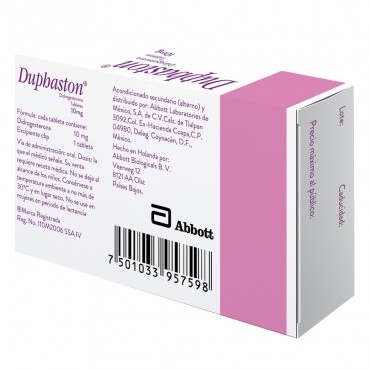 Duphaston 10mg Caja Con 20 Tabletas