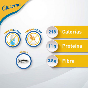 Glucerna Alimentacion Especializada Para el Tratamiento de Diabetes - Chocolate - 237 mL - 24 piezas