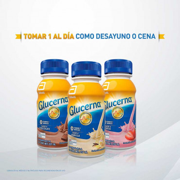 Glucerna Alimentacion Especializada Para el Tratamiento de Diabetes - Fresa - 237 mL - 24 piezas