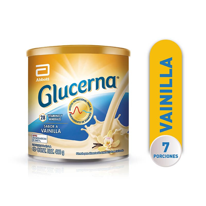 Glucerna - Alimentacion Especializada para el Tratamiento de Diabetes - Vainilla - 400g