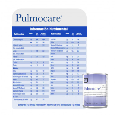 Pulmocare - Formula Especifica para Enfermedad Pulmonar - Vainilla - 237 mL - 24 piezas