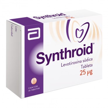 SYNTHROID® 25 mcg C/30 TABS