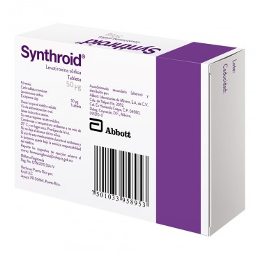 SYNTHROID® 50 mcg C/30 TABS
