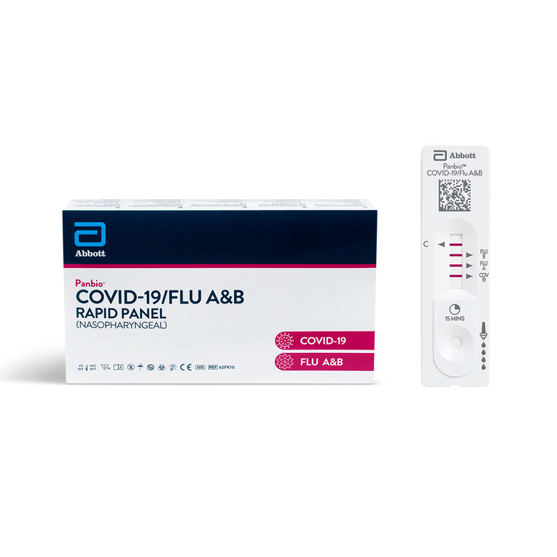 Panbio™ COVID-19/Flu A&B Rapid Panel (Nasopharyngeal)  (kit de 10 pruebas)