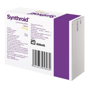 SYNTHROID® 100 mcg C/30 TABS