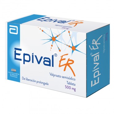 Epival ER 500 mg | 30 Tabletas | Abbott México