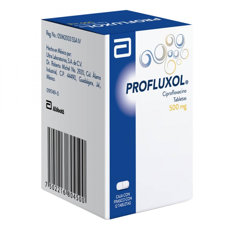 Profluxol 500 mg Caja Con Frasco Con 12 Tabletas RX2