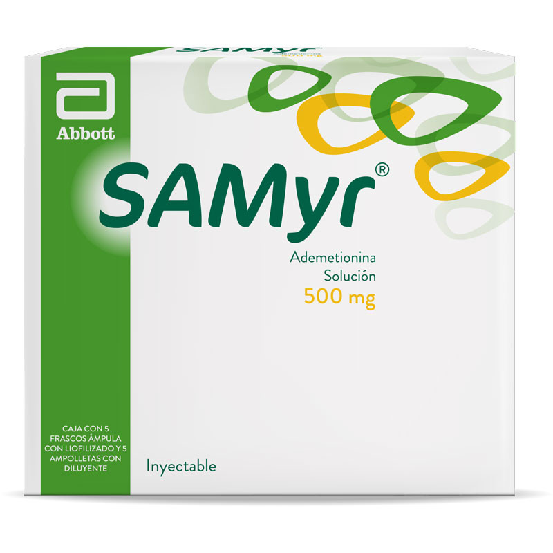 SAMYR® SOLUCION INYECTABLE C/5 FRASCOS AMPULA 500 mg / 5 AMPOLLETAS CON DILUYENTE