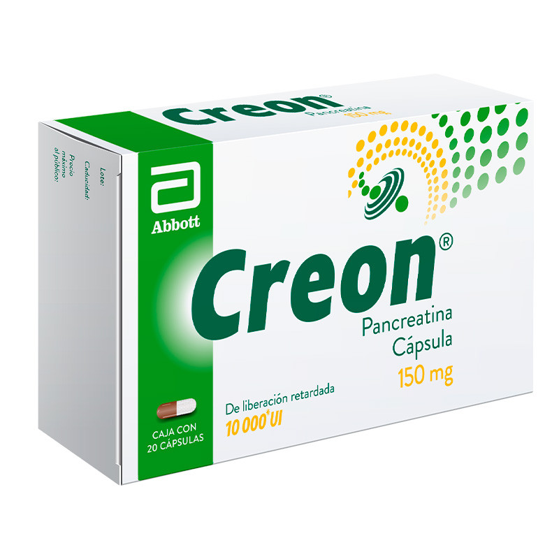 CREON® 10,000 UI 150 mg C/20 CAPS