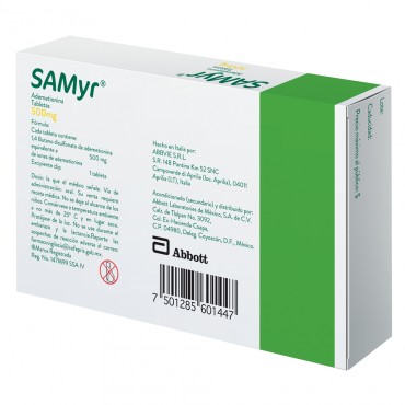 Samyr 500 mg Caja Con 10 Tabletas