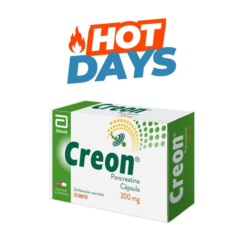 CREON® 25,000 UI 300 mg C/30 CAPS