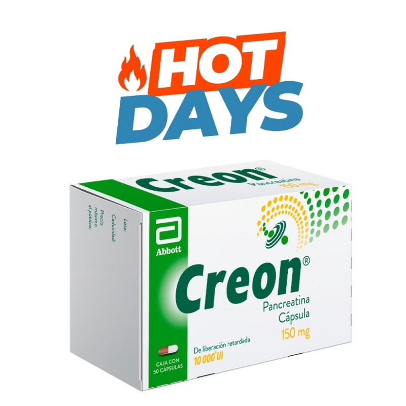 CREON® 10,000 UI 150 mg C/50 CAPS
