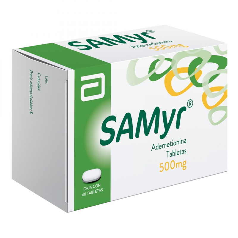 Samyr 500 mg Caja Con 40 Tabletas