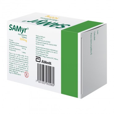 Samyr 500 mg Caja Con 40 Tabletas