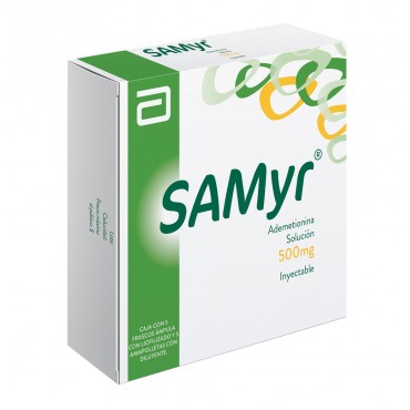 SAMYR® SOLUCION INYECTABLE C/5 FRASCOS AMPULA 500 mg / 5 AMPOLLETAS CON DILUYENTE
