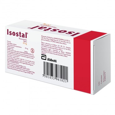 Isostal 20 mg Caja Con 30 Tabletas