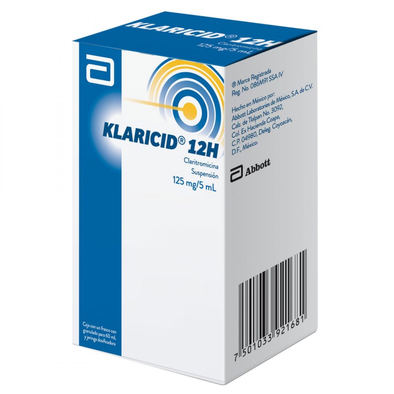 Klaricid 125 mg Granulo para 60 ml Abbott México