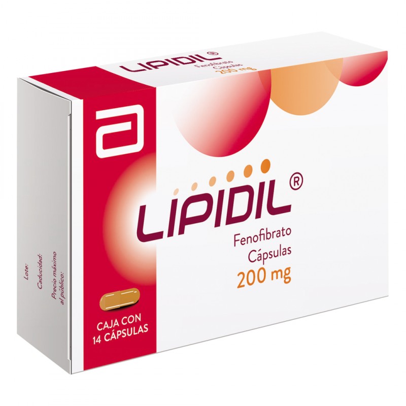 Lipidil 200 mg | 14 Cápsulas | Abbott México