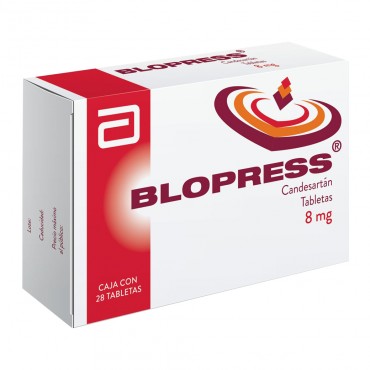 Blopress 8 mg | 28 Tabletas | Abbott México