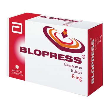 Blopress 8 mg | 28 Tabletas | Abbott México