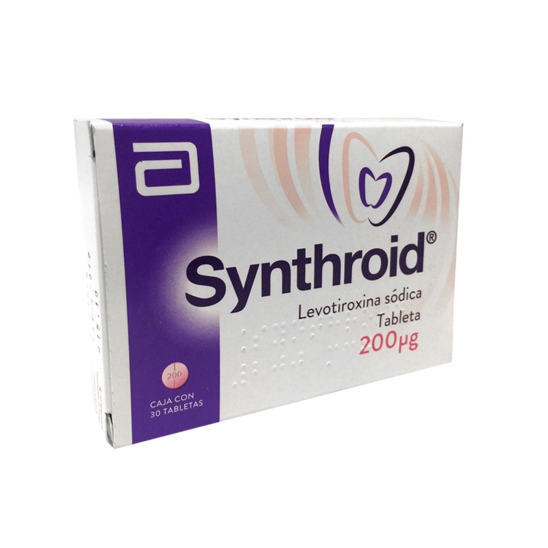 Synthroid 200 Mcg Caja Con 30 Tabletas