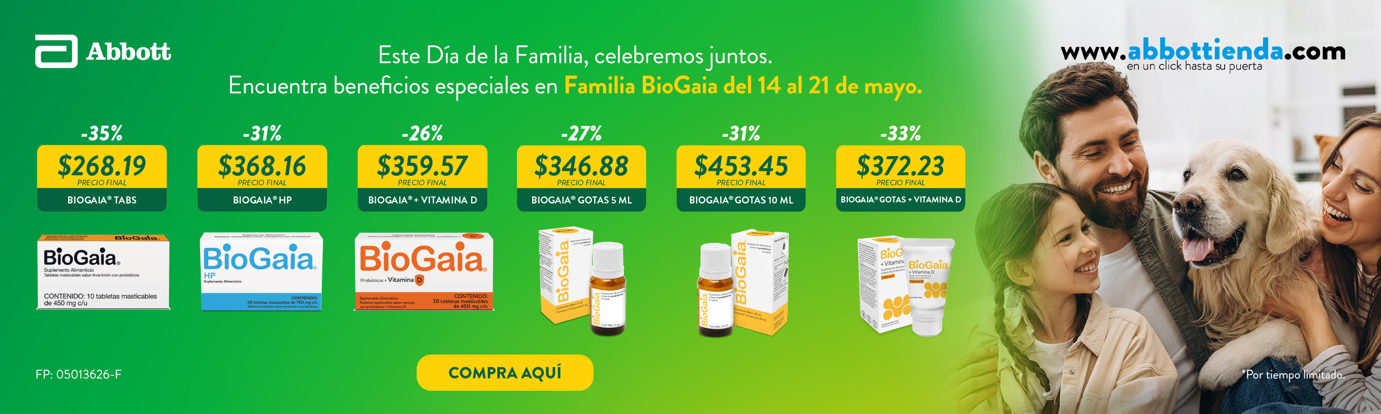 Descuentos día de la familia